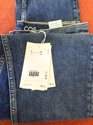 COS Men's 100% Cotton Denim Jeans Medium Blue 30/32 NWT