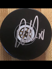 ROB DIMAIO SIGNED BOSTON BRUINS  HOCKEY PUCK w/ COA