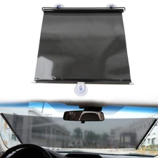 Retractable 45cmx125cm Sun Shade Cover Car Side Window Roller Visor Shield Black