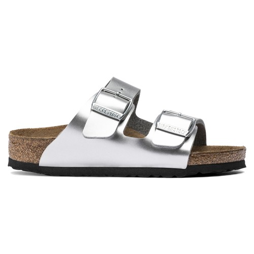 SCARPE SANDALI SANDALO BIMBA BIRKENSTOCK ARIZONA 1019400 ARGENTO ORIGINAL PE2024 - Picture 5 of 6