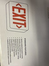 Lithonia Lighting LED Exit Sign Red - Replacement Exit Cover Only