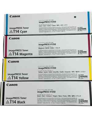 GENUINE CANON T14 TONER SET CYMK ImagePRESS V1350