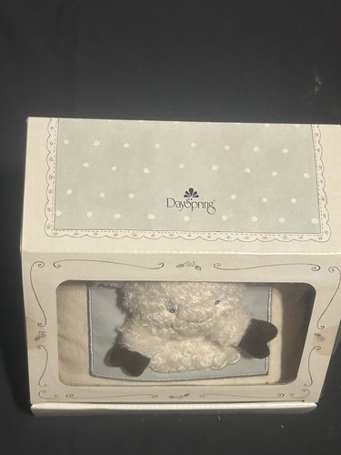 Dayspring Really Woolly Lamb Pillow 8"X8" For Baby - Picture 2 of 5