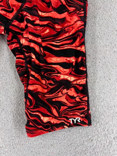 TYR Shorts Mens 32 Red Black Mira Miramar All-Over Jammer Swimsuit - Picture 4 of 13