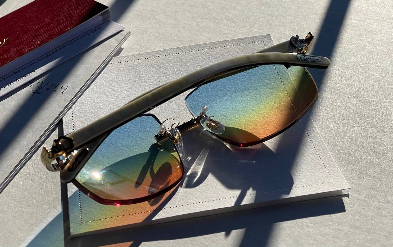 AUTHENTIC Cartier CT0286O Eyeglasses 18K Gold Buffalo… Gem