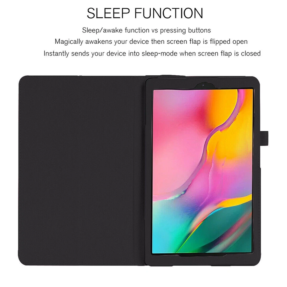 For Samsung Galaxy Tab A 7.0/8.0 10.1/10.5 Tablet Folding Stand Case Cover - Image 2 of 4