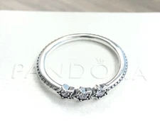 Pandora Celestial Stars, Clear CZ, Ring #198492C01 +HINGED BOX+POLISH CLOTH+Tag
