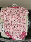 NWT! Sweet & Soft One Piece Baby 3-6 Months Pink 3 Pack 100% Cotton — photo 2
