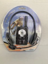 Audiovox GMRS200W Two Way Radio 2 Mile Range Swoop Headset W Built-in FM Radio