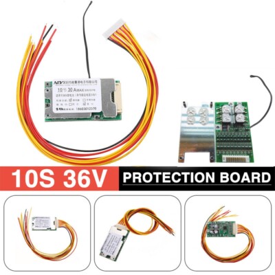 10S 36V 30A Li-Ion Akku Batterie Schutz BMS PCB Board mit Balance-Funktion DHL.