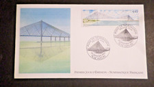 FRANCE 1995 FDC 1° jour INAUGURATION DU PONT DE NORMANDIE TIMBRE 2923