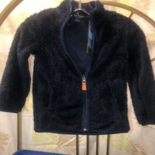 Tailor Vintage Toddler Girls Sz 4/S Blue Fleece Zipper Jacket