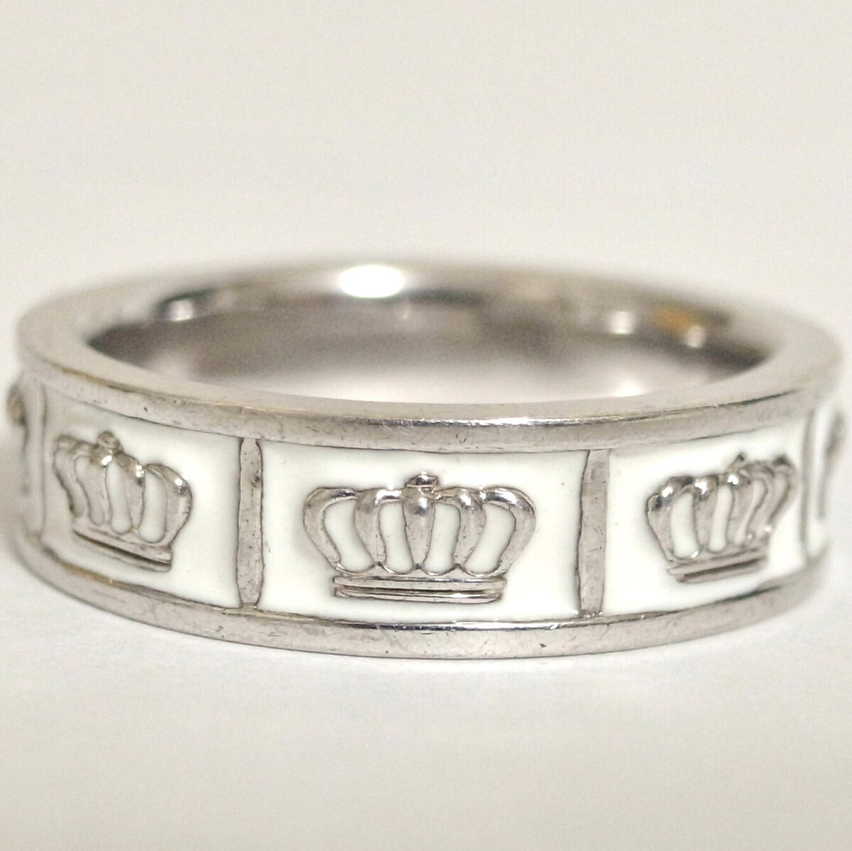 Auth Justin Davis Obsession Ring SRJ695 Shiny/White Silver Auth Justin Davis Obsession Ring SRJ695 Shiny/White Silver