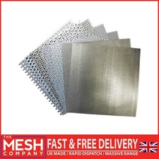 The Mesh Company 5mm Round Stainless Steel Perforated | 8mm Pitch 1.5mm Thick