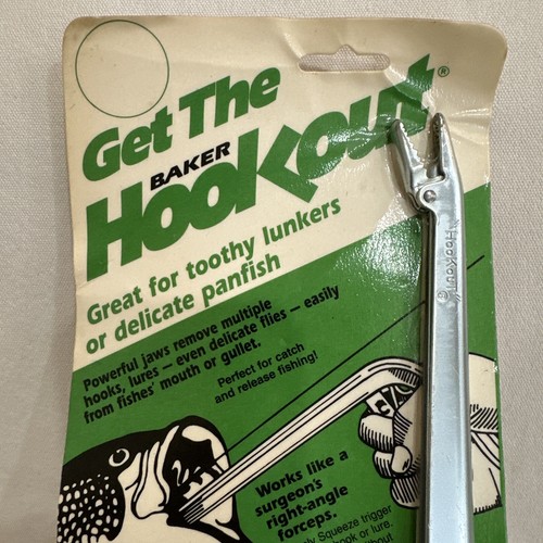 Hook Remover Hook Out Tool Extractor Catch & Release 9-1/2" Steel Baker - Picture 2 of 8