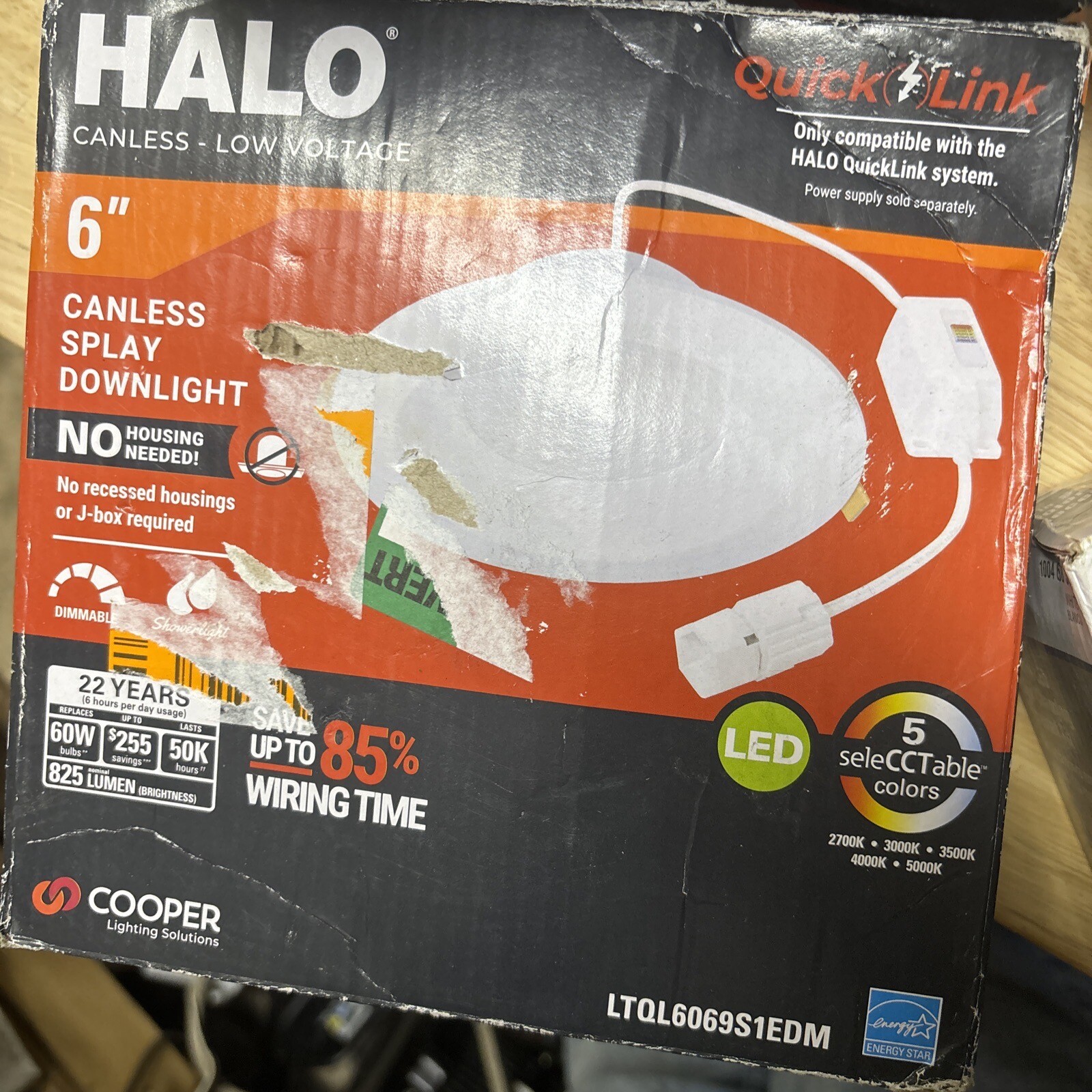 HALO QuickLink 4PK Canless Recessed LED Kit – 6.25", CCT 2700K-5000K, Dimmable, Wet Rated - View #4