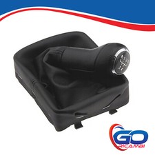 KIT COMPLETO CUFFIA E POMELLO LEVA CAMBIO 5 MARCE NERO VW POLO 9N DAL 2001