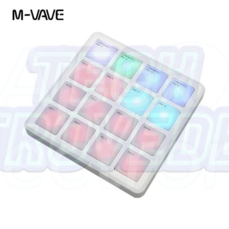 M-VAVE SMC-PAD POKET Wireless MIDI Controller Portable for Percussion Keyboards