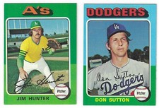 1975 Topps Baseball Cards Singles #201 to #300