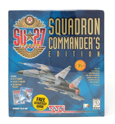 SU-27 Flanker: Squadron Commander's Edition (PC CD-ROM, 1997) SEALED BIG BOX