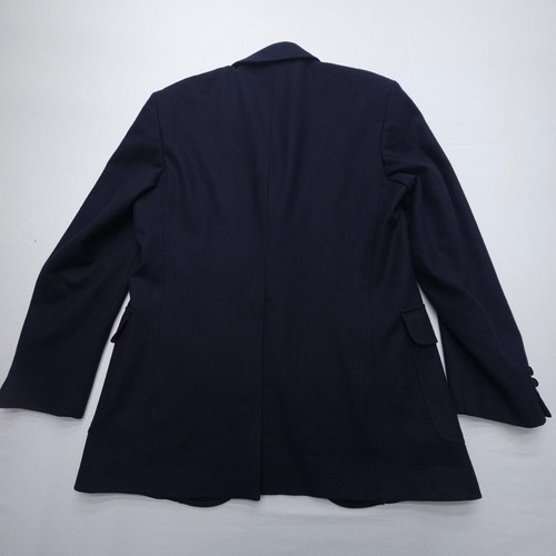 Vintage Pendleton Blazer Mens 42 Long Navy 100% Virgin Wool Shoulder Pads USA - Picture 2 of 13