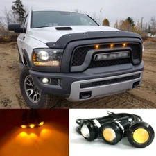 Clear LED Amber Front Grille Running Lights for Dodge Ram 1500 2500 3500