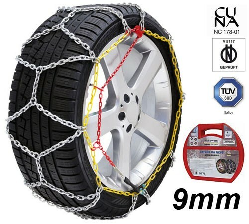 Catene da neve MCS 9mm R15 -125/80-135/70-145/65-165/30-165/45-165/50