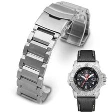 Metal Replacement Watch Band Fits Luminox Navy SEAL Steel Diver's 3250 3251 #003