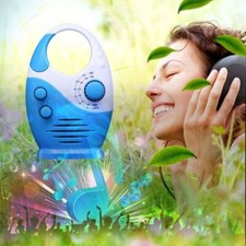 Music Radio AM/FM Radio Built-in Speaker Bathroom Radio Shower Radio  Outdoors