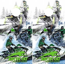 Arctic Cat Snowmobiles Cornhole Wraps Boards Decals Bag Toss Game Stickers 