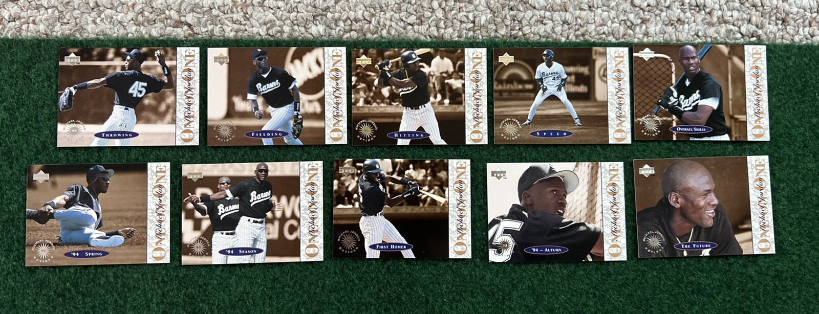 complete-10-card-set-1995-michael-jordan-upper-deck-one-on-one