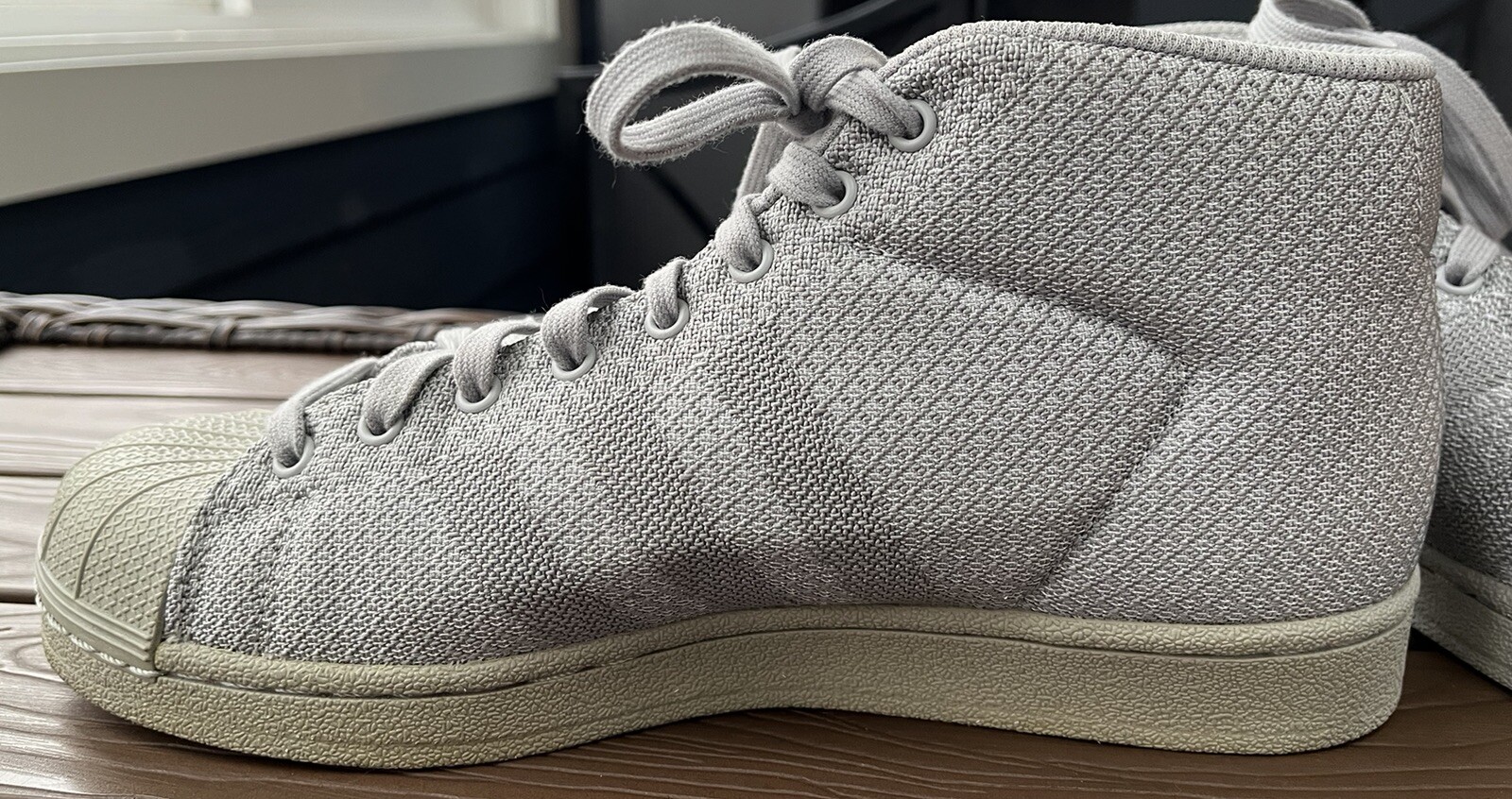 Adidas Pro Model Solid Gray Hightop Basketball Sh… - image 8