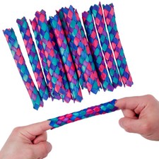 1296 BAMBOO CHINESE FINGER TRAPS, BIRTHDAY PARTY FAVORS, HOT TOY, FAST SHIPPING