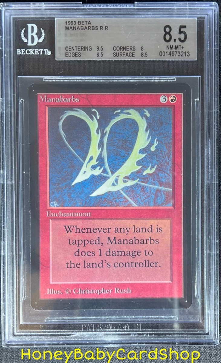 MTG Limited Edition Beta 1993 Manabarbs BGS 8.5 NM/MT+ Old School
