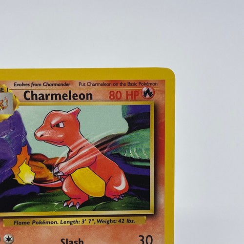 Charmeleon 24/102 - Uncommon 1999 English Base Set Pokemon Card - Near Mint & LP - Afbeelding 3 van 36