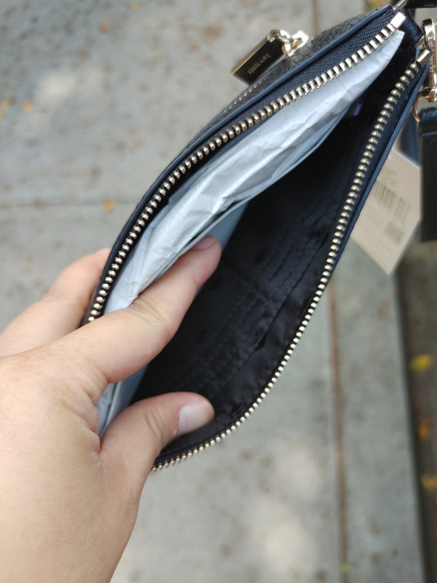 Kate Spade Leila Pebble Leather Convertible Wristlet Wallet Clutch