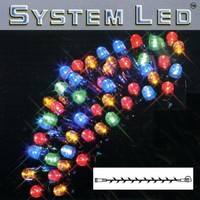 System Led Lichterkette Extra 5M 50Er Bunt Kabel Schwarz 465-01
