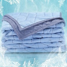 SLEEP ZONE Cooling Blanket for Hot Sleepers Twin Size 60x80 inches , Dual-Si...