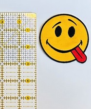 Emoji Smiley Face Iron On Patch Embroidered Patches