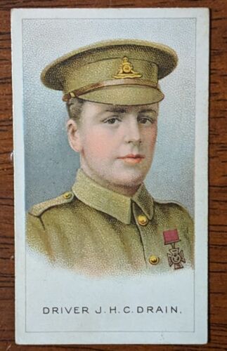 Wills Specialities cigarette card - Victoria Cross Heroes WW1 1915 #7 JHC Drain - Zdjęcie 1 z 2