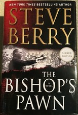 SIGNED  THE BISHOP'S PAWN by Steve Berry 2018, Hardcover 1st/1st