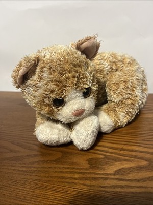 TY Classic 2009 COBBLER the Tabby Cat Orange Stripes TySilk Plush 10  Baby Buddy