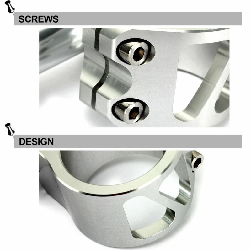 For Kawasaki 46mm Clip Ons Handle Bars Ninja ZX6R ZX9R 1998-03 For Suzuki SV1000 Foto 3 de 4