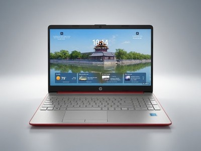 HP 15.6'' Pentium 8GB/256GB Laptop-Scarlet Red