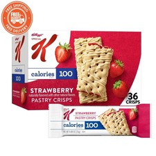 Special K Strawberry Chewy Pastry Crisps Bars 100 Calories, 15.84 oz 36 Count 