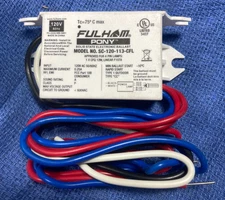 Fulham Pony Solid State Electronic Ballast SC-120-113-CFL. Approved =4 pin lamps