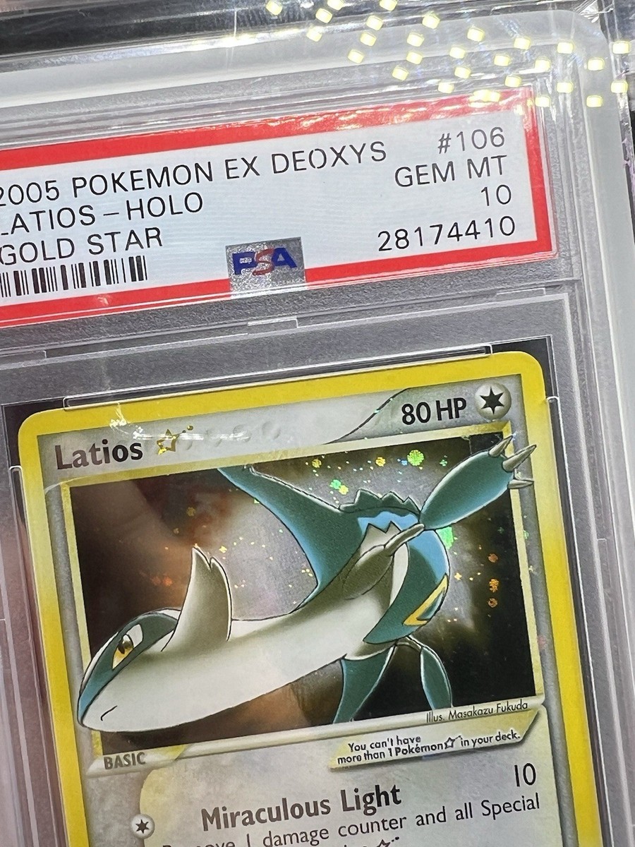 Pokemon Latios Gold Star EX Deoxys Holo Rare #106 PSA 10 Gem