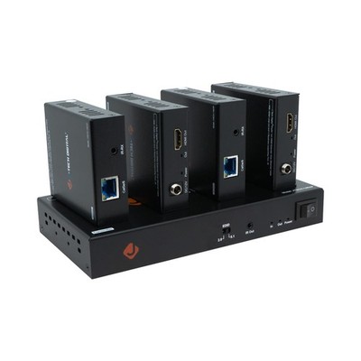 1080P 60Hz HDMI Extender Splitter Over Single Cat5e/6 Ethernet Cable 1 in 4 O...