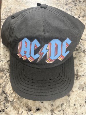 AC/DC Cap Hat Men's Gray Hard Rock Band Angus Young Snapback | eBay