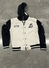 Hollister Los Angeles Lakers NBA Jacket M White Black Officially Licensed